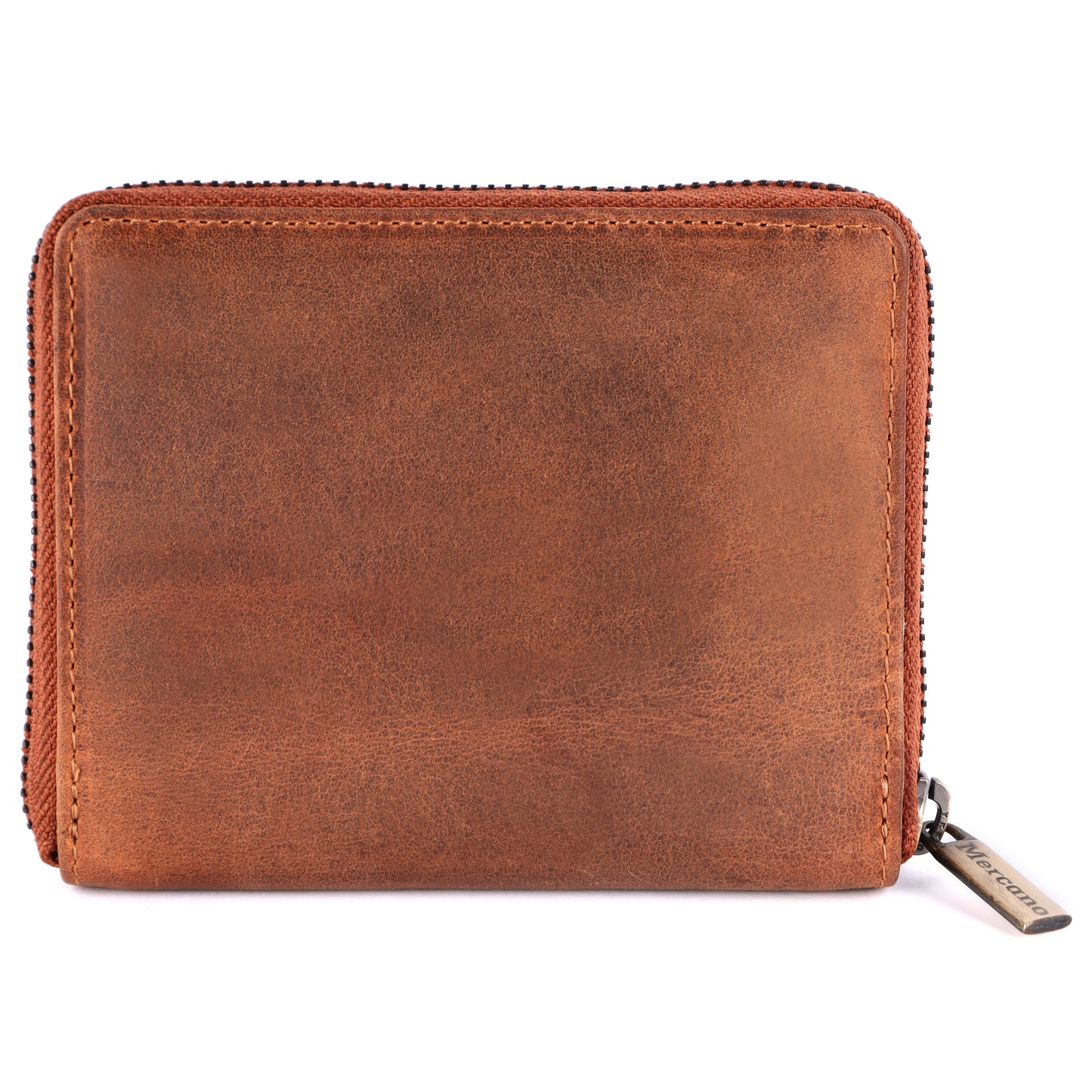 MERCANO® Kleine Damen Geldbörse mit Reißverschluss | Leder | RFID-Schutz | 11 Kartenfächern | 2 Scheinfächern | Münzfach | #RZ05