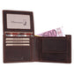 MERCANO® braune Herren Geldbörse aus Leder mit RFID-Schutz | 10 Kartenfächern | 2 Scheinfächern | Münzfach | #W02ML