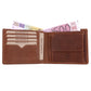 MERCANO® hellbraune Herren Geldbörse aus Leder mit RFID-Schutz | 10 Kartenfächern | 2 Scheinfächern | Münzfach | #W03ML