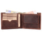 MERCANO® Herren Geldbörse aus Leder mit RFID-Schutz | 10 Kartenfächern | 2 Scheinfächern | Münzfach | #W01OL