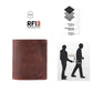 MERCANO® dunkelbraune Herren Geldbörse aus Leder mit RFID-Schutz | 16 Kartenfächern | 2 Scheinfächern | Münzfach | #V02OL
