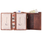MERCANO® dunkelbraune Herren Geldbörse aus Leder mit RFID-Schutz | 16 Kartenfächern | 2 Scheinfächern | Münzfach | #V02OL